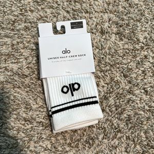 NWT also yoga unisex half crew socks